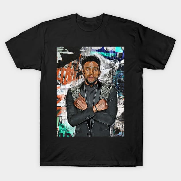 chadwick boseman pop art T-Shirt by PrintstaBee